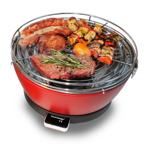 VESUVIO rauchfreier Holzkohle-Tischgrill - anthrazit